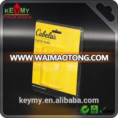 Clear plastic clamshell, cheap blister clamshell packaging, PET Clamshell for electronic parts