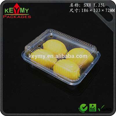 Hot sale wholesale cheap disposable food container, food plastic clamshell packaging , clamshell packaging for vegetables