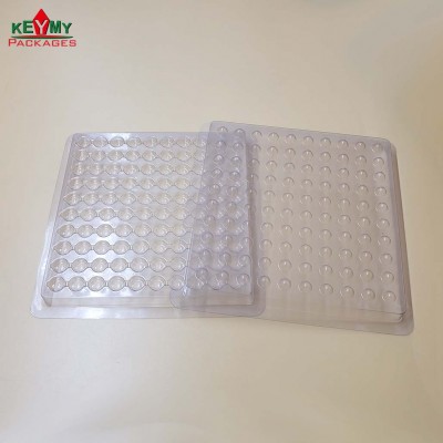 Customize PET / PVC trays with lids for lens transportation from Shenzhen