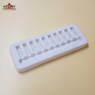 Custom white flocked blister tray for medical use in Shenzhen