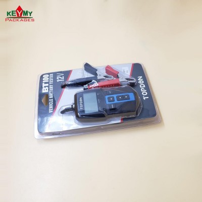 customize PVC blister clamshell with paper card for electronic tools in Shenzhen