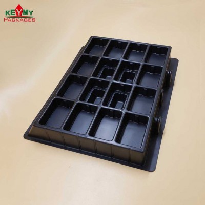 customize black or white PVC / PS display tray / box for cosmetic products promotion in Shenzhen