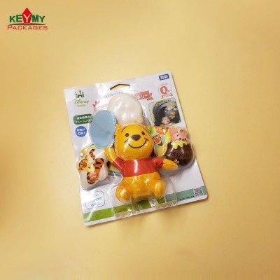 2020 Custom plastic slide package with paper card for toys in Shenzhen