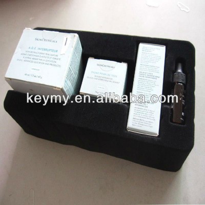 Cosmetics blister flocked tray