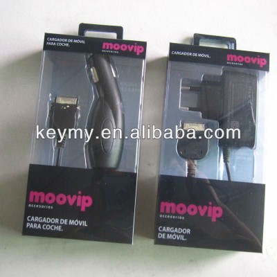 Car charger blister packaging,PET blister pacgaging for charger