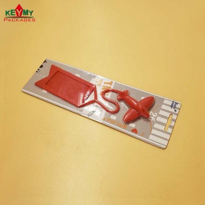 Customize slide blister package with paper card for card holder in Shenzhen