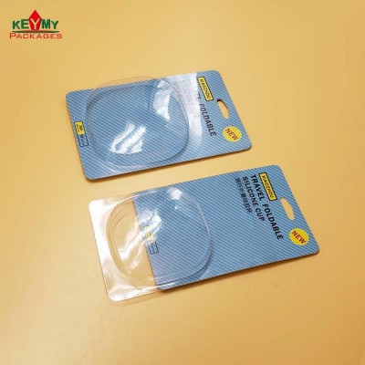 customs plastic slide package for silicon cups with paper card in Shenzhen from PVC / PET material