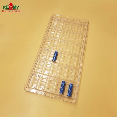 customize antistatic blister PET tray for batteries from Shenzhen factory